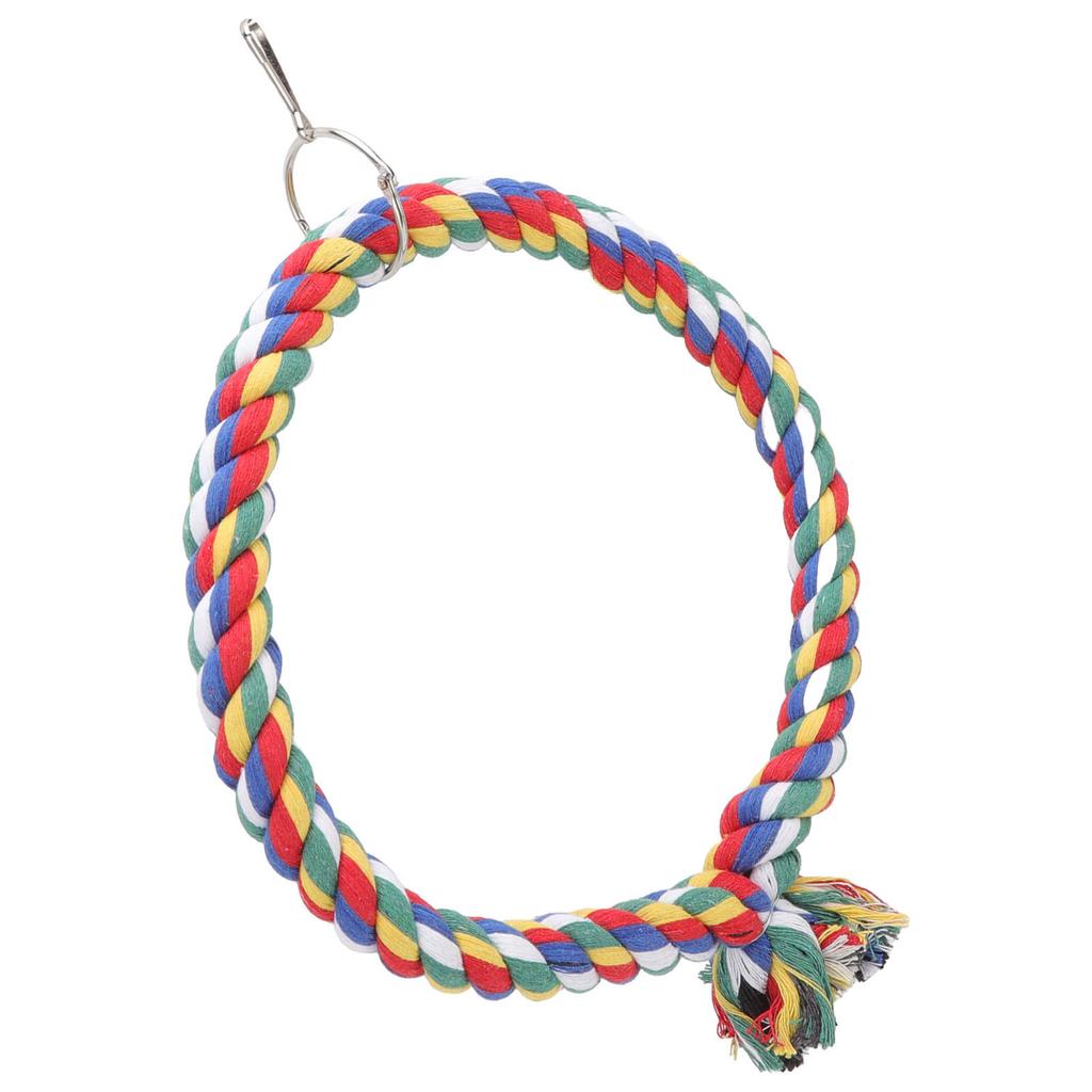 Bird Cotton Rope   Toy Colorful   Swing Toys for Parakeets Cockatiels Conure Lovebirds Finches Macaw
