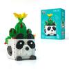 Micro particle building blocks decoration pieces succulent potted flower toys puzzle tide play