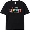 Last Day of School Shirt:Summer Happy Last Day School Teacher Shirt Women Summer Break Gifts Tee Tops Black