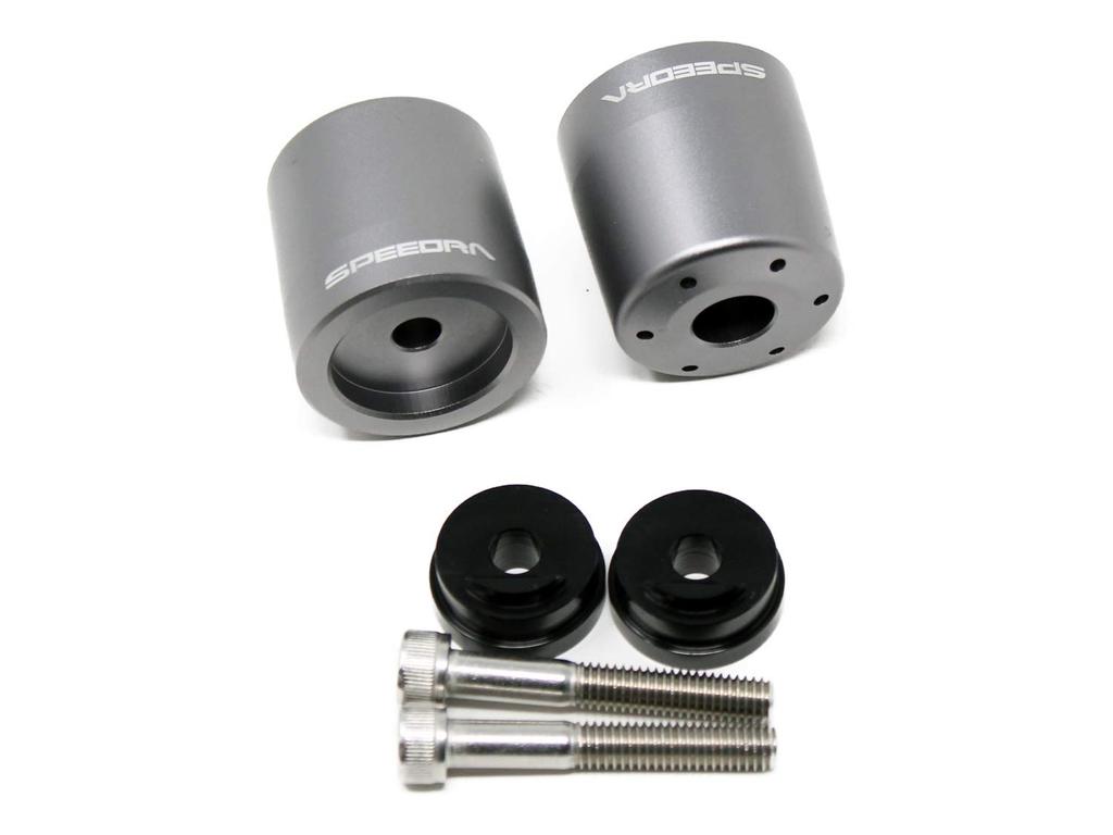 SSK Aluminum Bar End Type B Color: Matte Titanium YAMAHA YZF-R25/R3 MT-25/03
