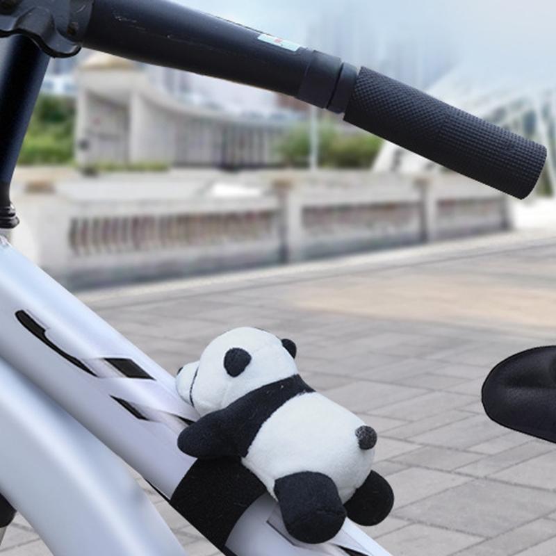 Adorable Cartoon Panda Bike Handlebars Accessory with Multiple Mounting Option Panda Handlebars Charm for Cycling Fun