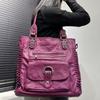 Ladies Spice Girls Tote Bag Large Capacity Vintage Wash Multi-Pocket Shoulder Bag