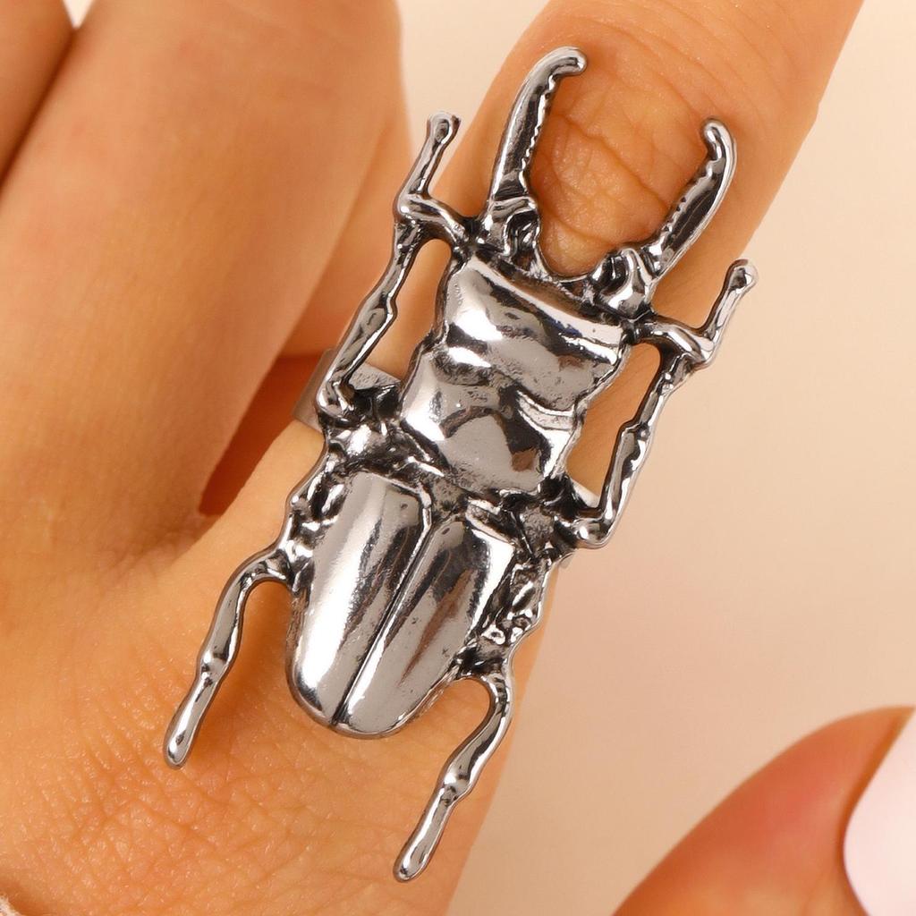 Anello Cicada Bold Europeo & Americano - Unisex, Accessorio Regolabile per Dito Indice.