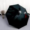 Silksongpattern, automatic folding umbrella, portable and foldable design, 8 ribs, a Christmas or birthday gift.