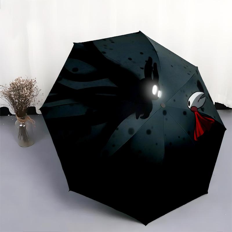 Silksongpattern, automatic folding umbrella, portable and foldable design, 8 ribs, a Christmas or birthday gift.