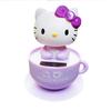 Kawaii HelloKitty Solar Car Ornament, Home Decoration Small Model, Suitable for Small Decorations On Room Tabletops