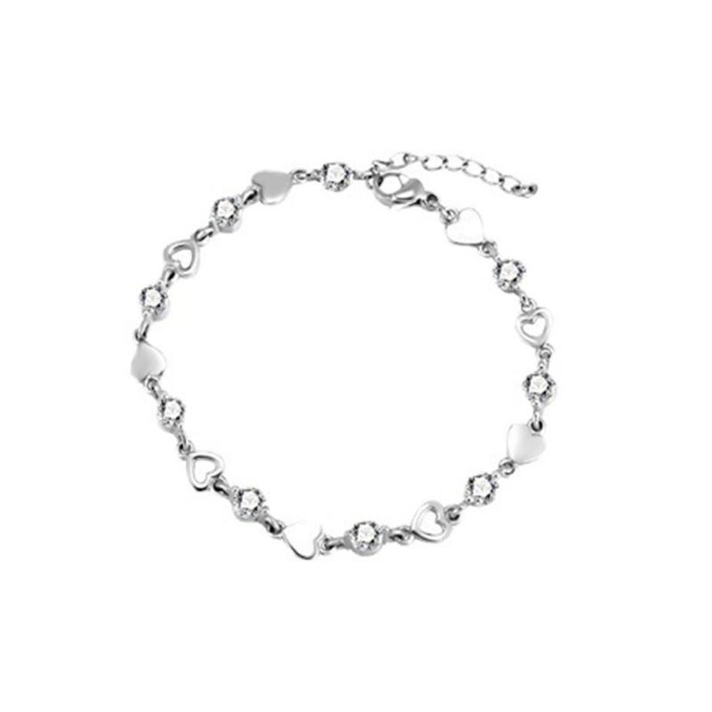 

Women Bracelets Heart Zircon Bangle Zircon Bracelets Alloy Material Friendship Bracelets Jewelry Gift for Women Girls 1