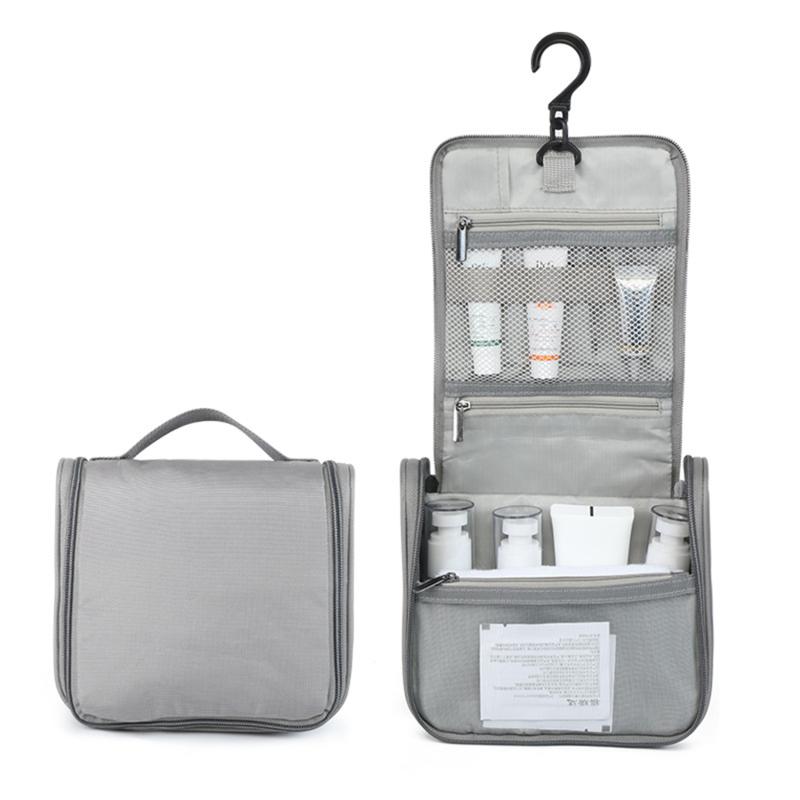 Portable Toiletry Washbag with Hanging Hook Waterproof Women Bathroom Cosmetic Storage Bag Large Capacity Travel Men Makeup Case