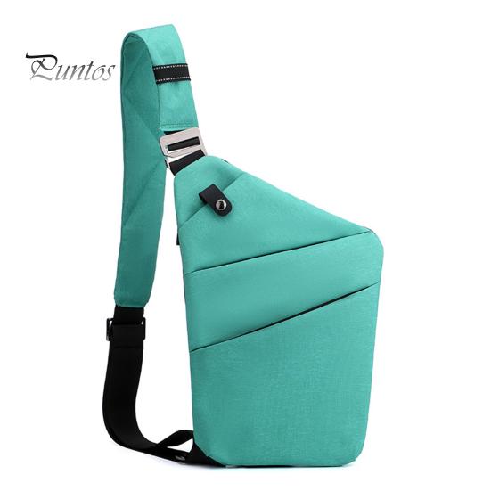 Storage Bag Anti Theft Travel Slim Sling Large Capacity Anti-theft Zipper Closure Adjustable Crossbody for Women Men Shoulder