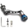 HEIGHTEN 45-50mm Adjustable Reel Handle, 6.8g, 20mm Burnt-Color Aluminum Knob, Compatible with Shima