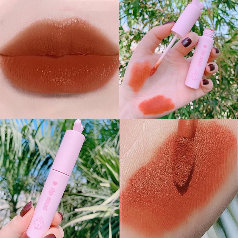NOVO5411 Xinmu Sweatproof Air-Mist Lip Mud: Silky Smooth, Pigmented, Non-Transferring Lip Gloss