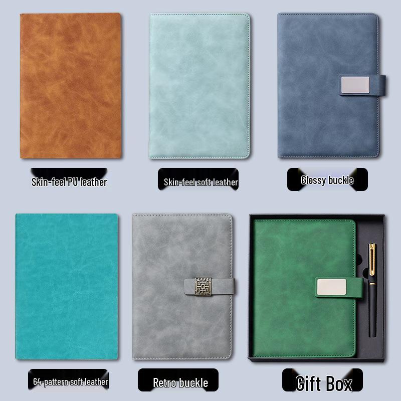 Custom A5 Office Notebook - Thick, Simple Notepad for Business Meetings, Logo Printable