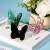 Multiple Color Crystal Butterfly Figurines Super Winkling Reflective Glass Butterfly Ornament Vivid Home Decor