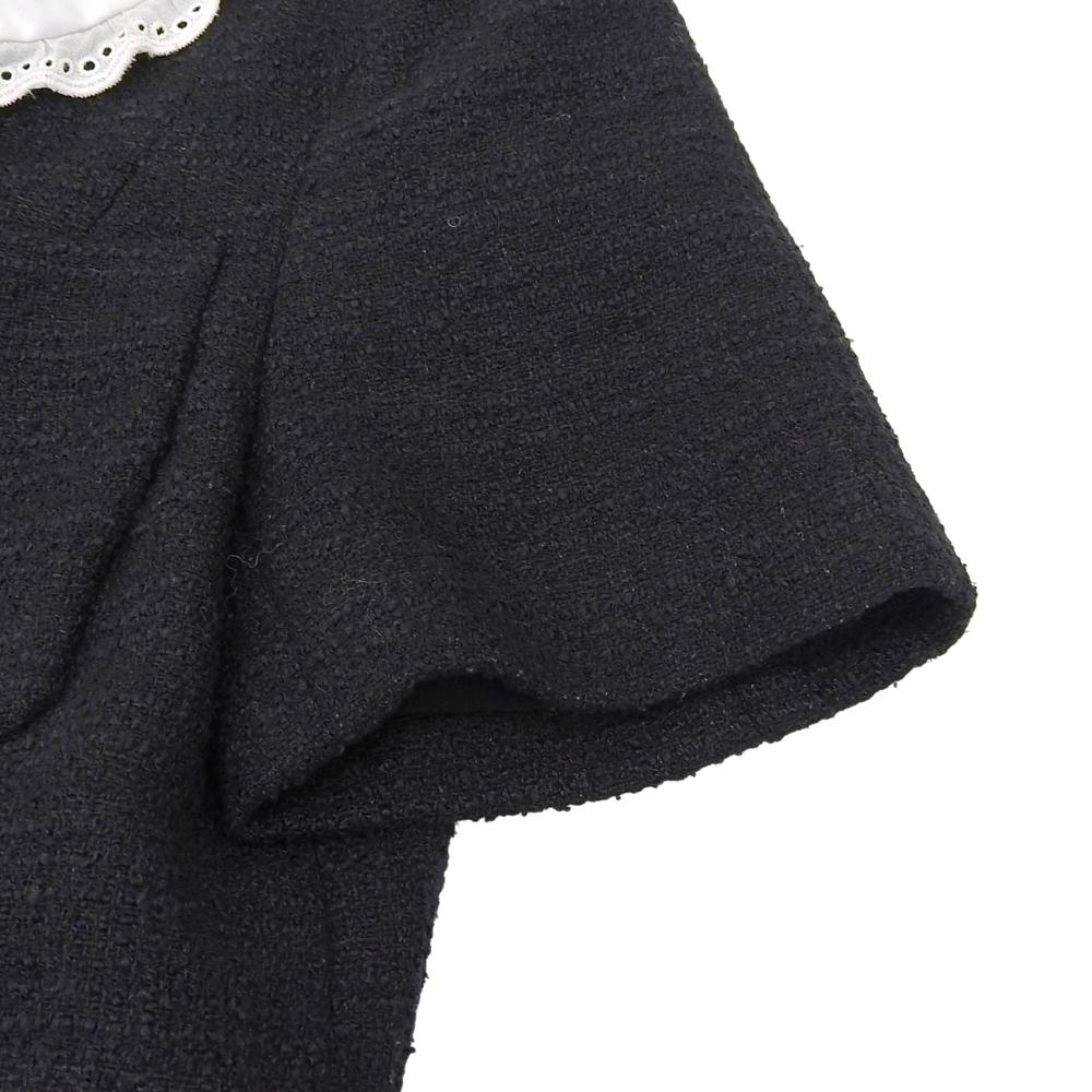 sandro Women's Short Tweed Dress, Black, Size 34, SFPRO01916-20 dress 34 blackUsed