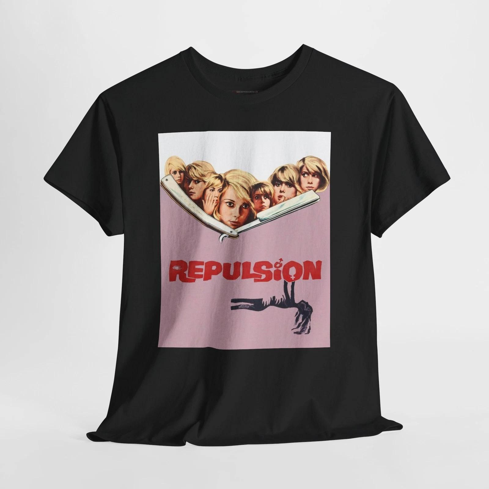 Repulsion 1965 Retro Movie Poster Horror Unisex Graphic T-Shirt L