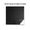 50x50cm Aluminum Butyl Rubber Insulation Pad 1.5mm with Adhesive Properties and Anti Resonance Insulation for Car Insulation.