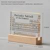 Acrylic Periodic Table Figurines Mendeleev Printing Element Periodic Table Desk Decor Chemistry Display House Accessories Gift