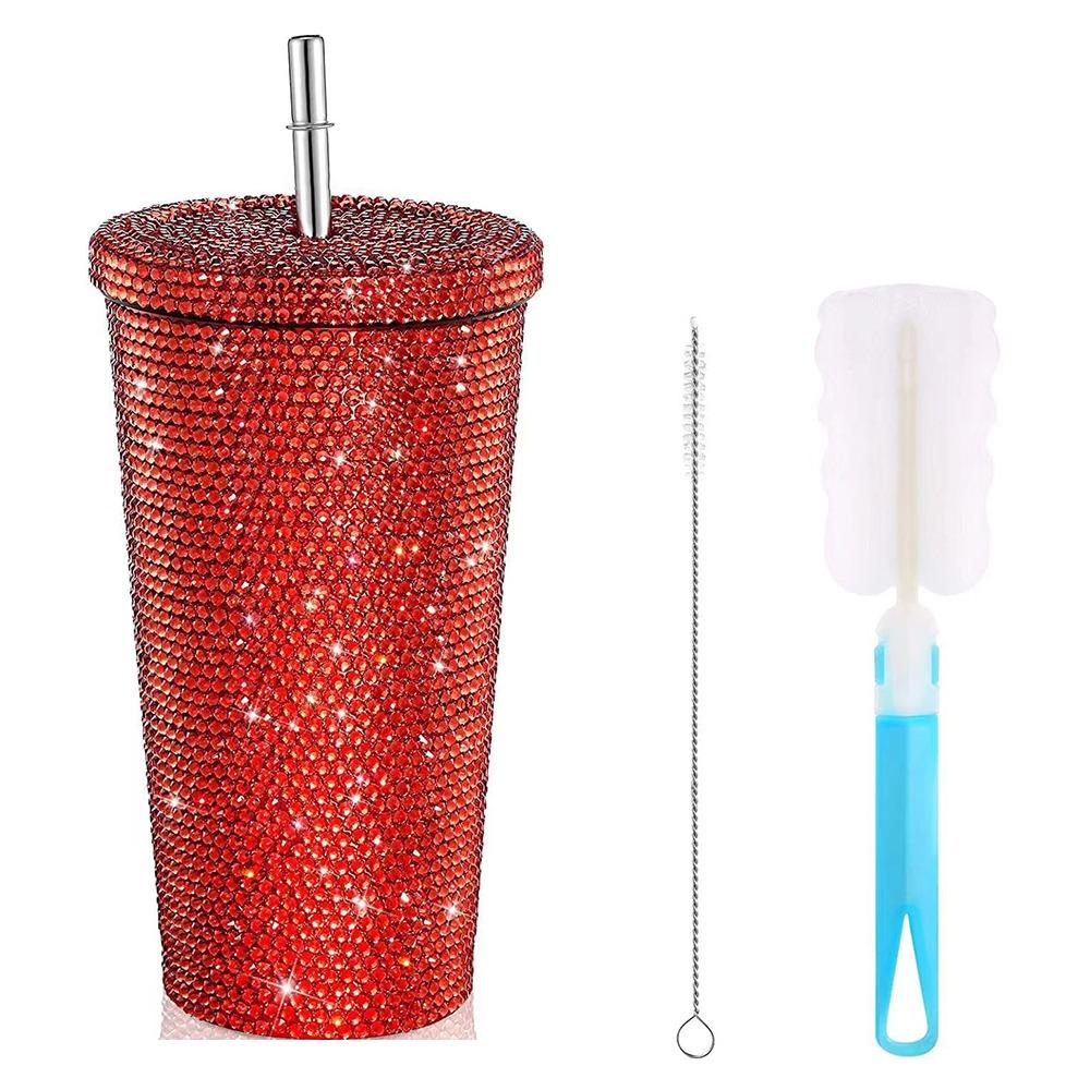 Insulated Glitter Coffee Cup 500ml/750ml Stainless Steel Water Bottle  Girl