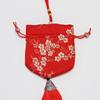 Plum Blossom Embroidered Hanfu Sachet Bag - Dragon Boat Festival Portable Sachet with Hanging Rope
