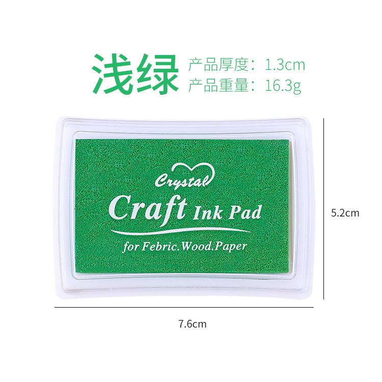 Gift Stationery Seal Companion Large Square Concave Waist 15color Monochrome Ink Pad Finger Painting Ink Pad Hand Account