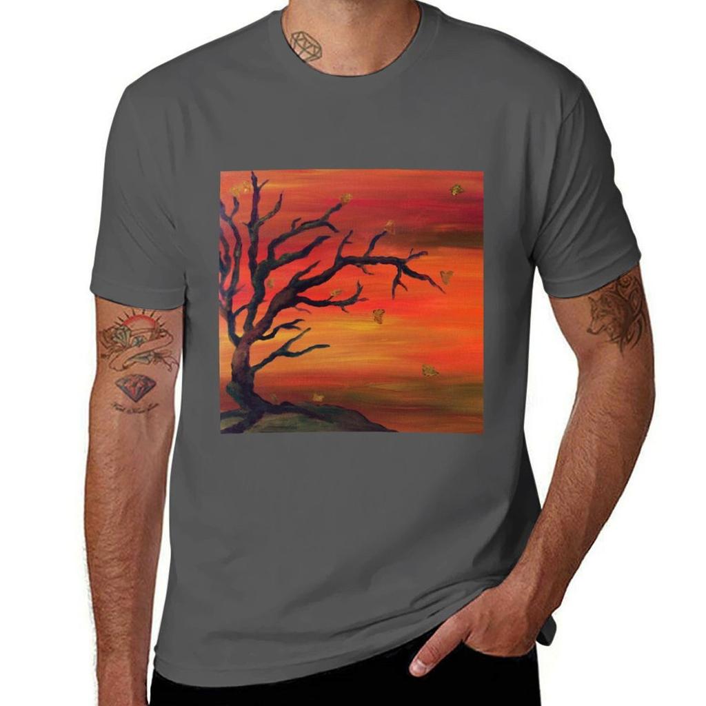 Autumnal Whispers Tshirt Durable Work Wear Tshirt