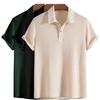 Men's Argyle Knit Turn-Down Collar Loose Casual Polo Shirt