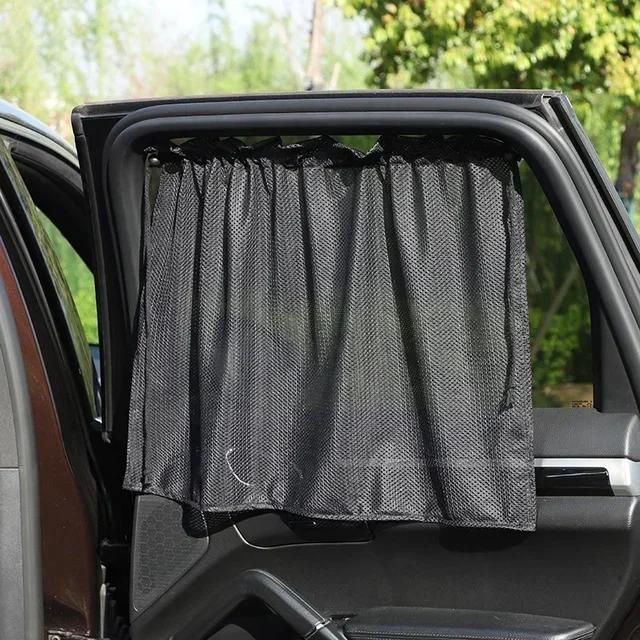 Universal Car Window Sun Shade Curtain Mesh Net Sunshade for Front Rear Seater Auto UV Block Protector Shading Cover Accessories