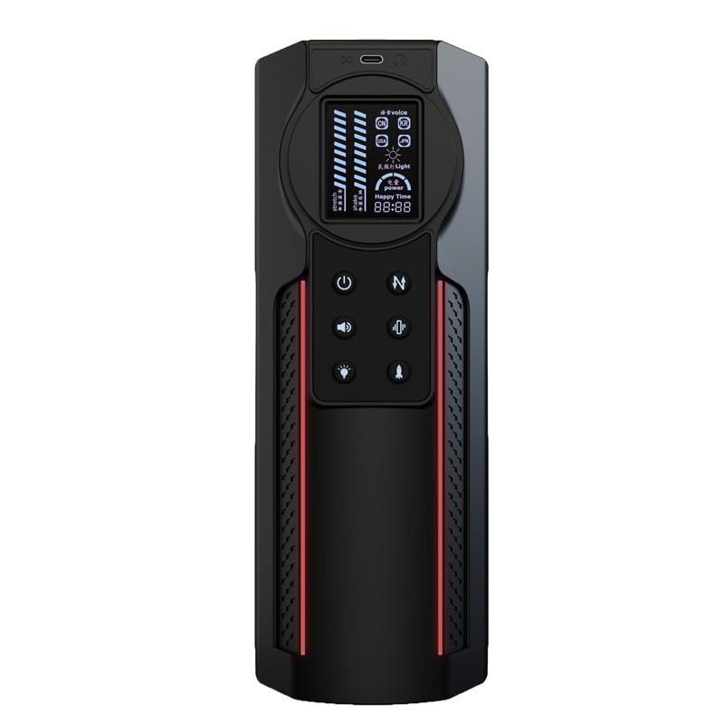 New Automatic Telescopic Male Masturbator 10 Frequency Telescopic Vibration One-button Explosion Piston Vagina Genital Oral Sex Adult Sex Toys 18+