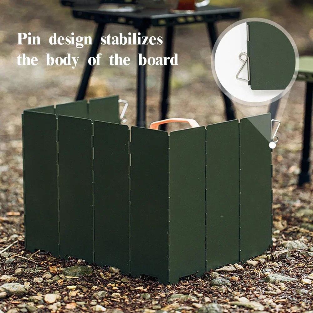 Outdoor Foldable Portable Cassette Stove with Wind Deflector & Gas Windshield (HeaterShield Enclosure)