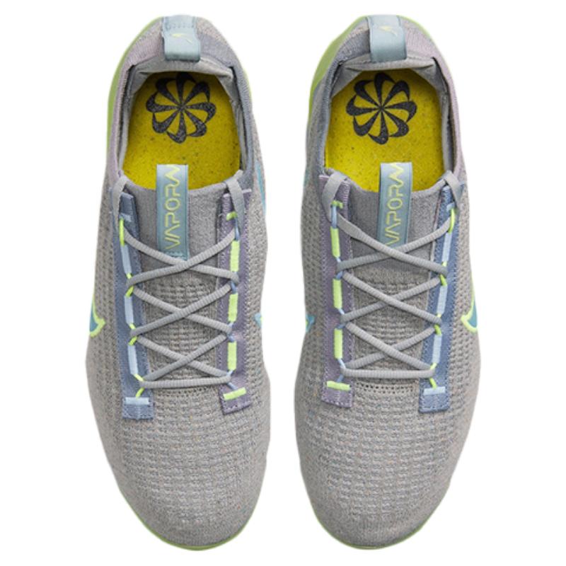 Nike Air VaporMax 2021 Fk Particle Grey Liquid Lime Running Shoes DH4084-003