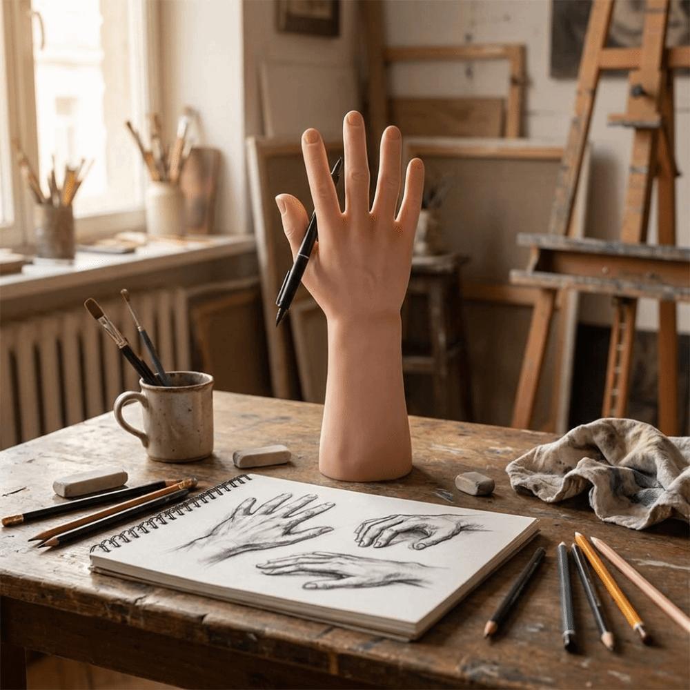 Matte harte Schaufensterpuppenhand Realistischer Hand-Display-Ständer Männliches Handmodell Schaufensterdekoration