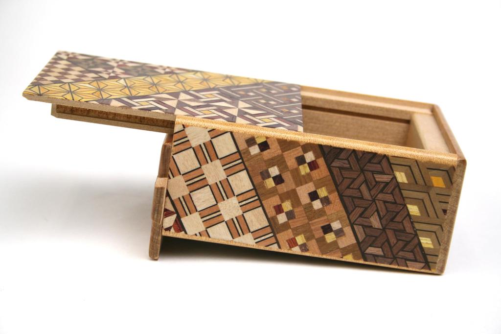 Hakone Marquetry Secret Box Japanese Puzzle Box 7 Steps 7-Step