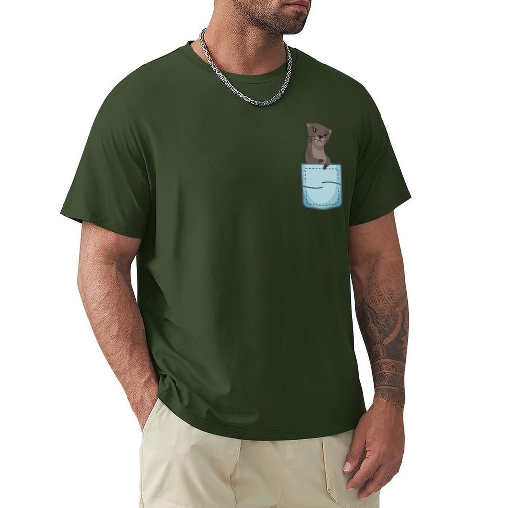 Funny Vintage Ferret Lovers Gift T-Shirt Street Wear Vintage Graphic Tee Outfits For Men