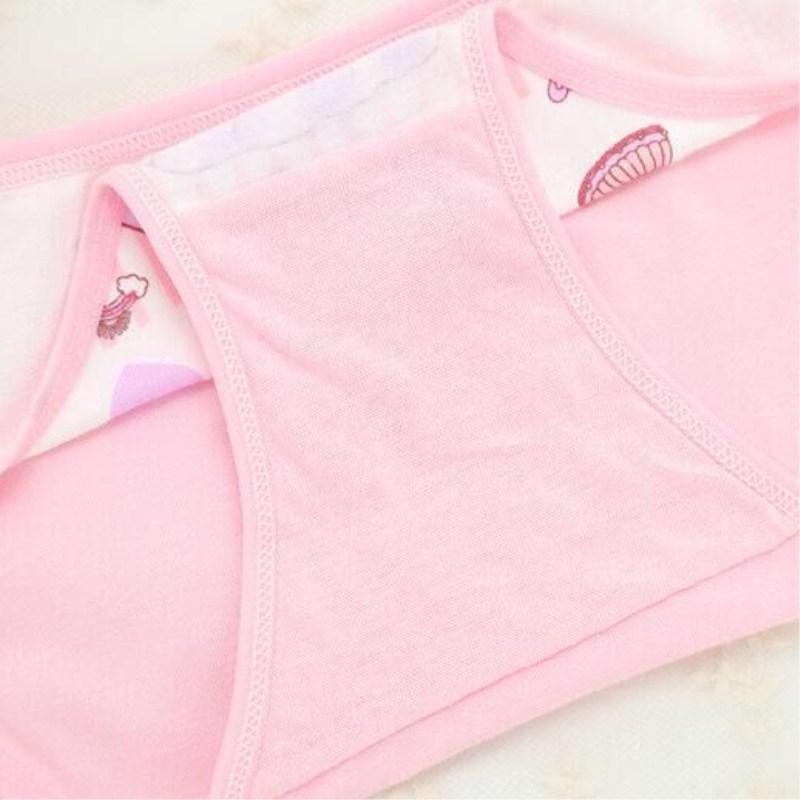 4Pc bomullstruser Jenter Short Briefs Baby Undertøy Truser