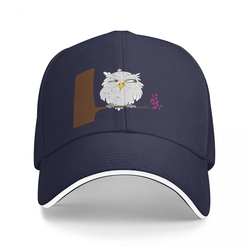Suspicious Owl Baseball Cap Fluffy Hat Tea Hats Hats Man Women'S