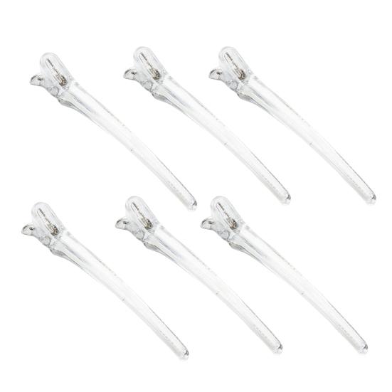 6 buc. Agrafe pentru coafură, fără marcaj, cu aplicare largă, particule de bomboane din aluminiu, detașabile, anti-alunecare, agrafe de păr crocodil de culoare