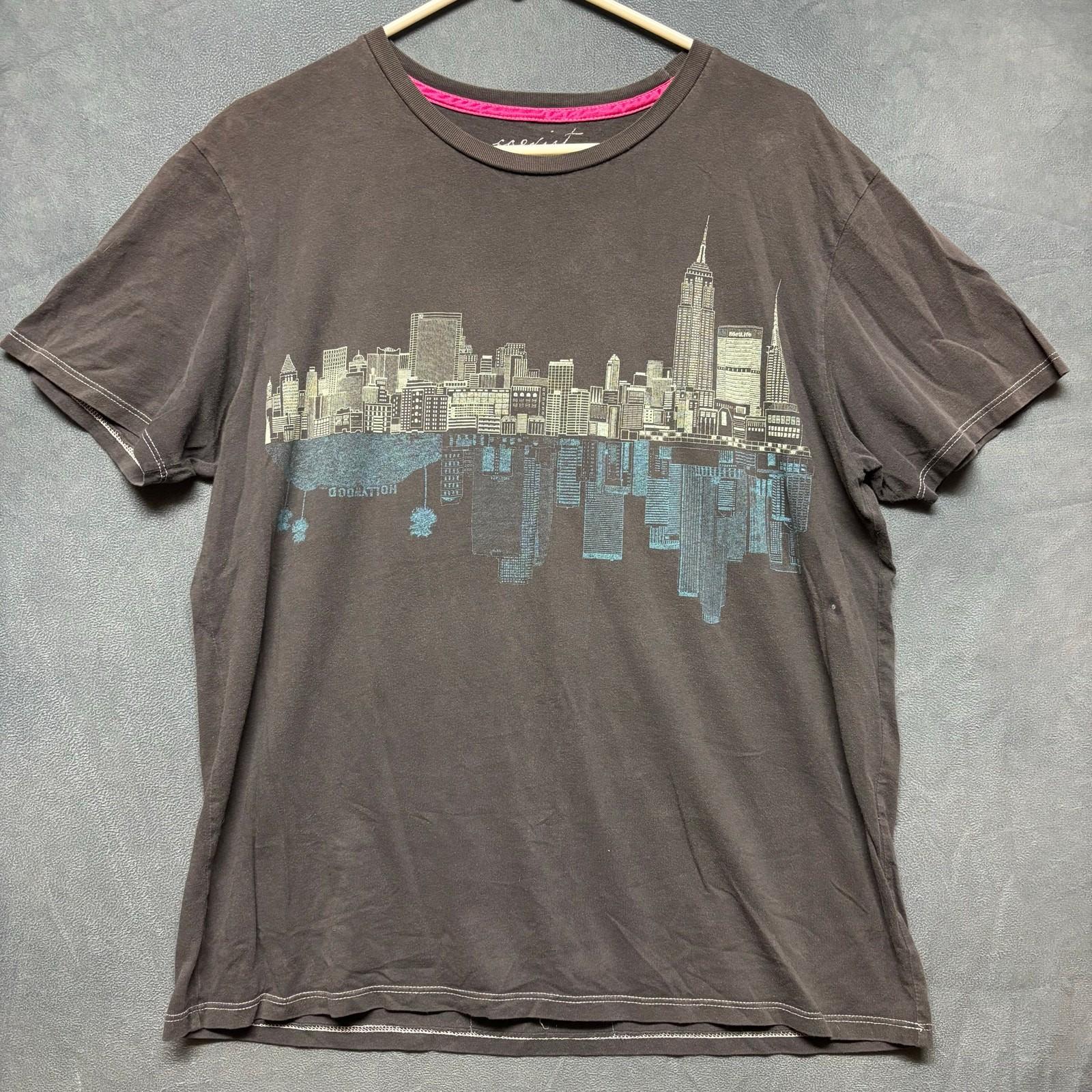 Coexist New Angeles Shirt Grunge Faded Skater Streetwear Comfy Cozy Made in USA M