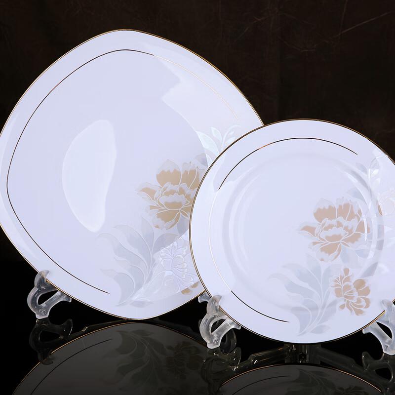 Jingdezhen Nordisches Goldinlay 58-teiliges Bone China Geschirrset