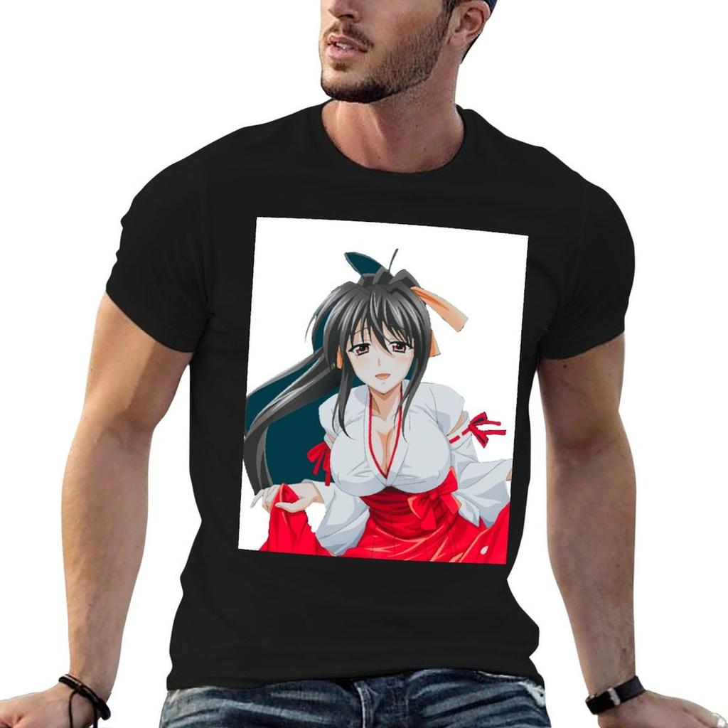 Akeno Himejima T-Shirt man t shirt heavy cotton funny t shirts cotton t shirts for man slim fit