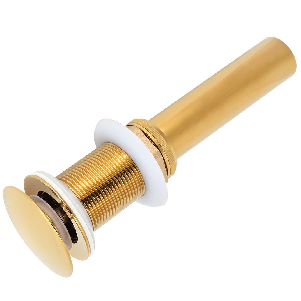Bathroom Sink Drain Anti Clog Basin Brass Bounce Draining Stopper Bathroom AccessoryWithout Hole