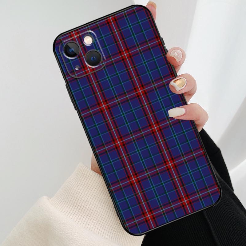 Clan Stewart Tartan Muster Handyhülle Für iPhone 17 Pro Max 15 14 13 11 12 16 Pro Max mini 15 16 Plus 16e 17 Air Cover