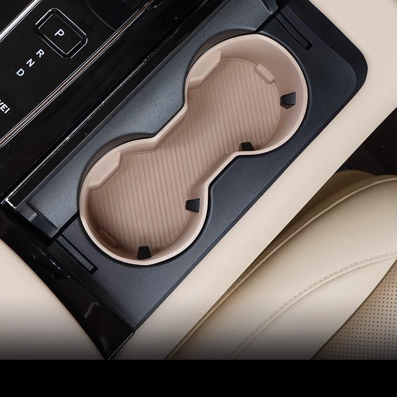 For Aito M7 2024 Car Central Control Water Cup Cushion Storage Box Silicone Wireless Charging Pad Cup Holder Accessories