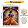 Disney Stained Glass Snow White Oil Art Painting Kit Home Wall Decor Handmade Gift For Princess Fans Modern Art Room Decor Craft Hobby