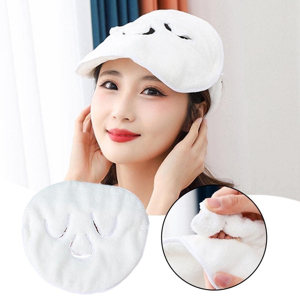 TAMADAA Facial Hot and Cold Compress Soft Mask|| Moisturizing Beauty Skin Care Spa Towels for Women|| Hot Compress Mask for Girls|| Beauty Face To