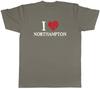 I Love Northampton Unisexs TShirt Buckinghamshire Shoe Leather City Tee Gift