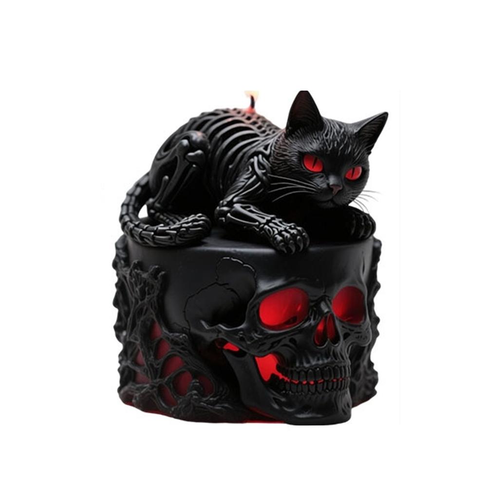 Scented Candle Mold Approximate Skull Silicone Mold Black Candle Mold Silicone For Home Decoration Halloween Candle Making