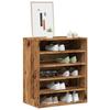 VidaXL Shoe Cabinet Old Wood 60x35x70 Cm Engineered Wood, Shoe Storage Cabinet, Rack To 856700