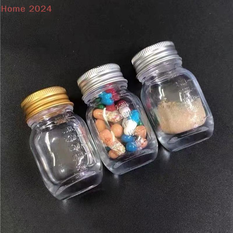 Bouteille en Verre de 30 ml avec Bouchon, Flacon à Médicaments, Flacon pour Capsules en Poudre, Bouteille en Verre