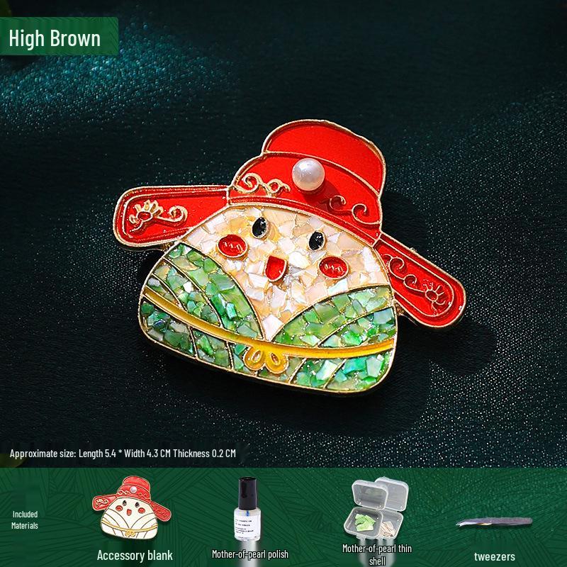 Mother-of-Pearl Hairpin Craft Kit: Brooch & Hairpin Shell Fragments - Perfect Mother’s Day Gift
