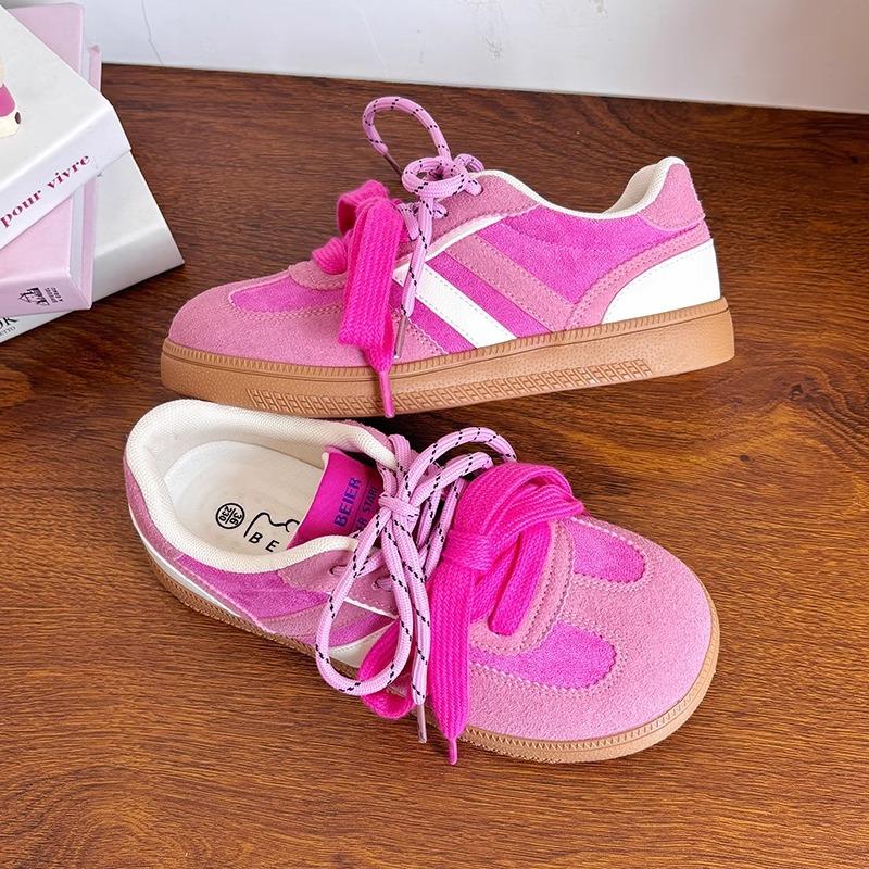 2025 Autumn and Summer New Xiaoxiangfeng Board Shoes High Value Trendy and Versatile Students Little White Shoes German Training Shoes Women's Shoes